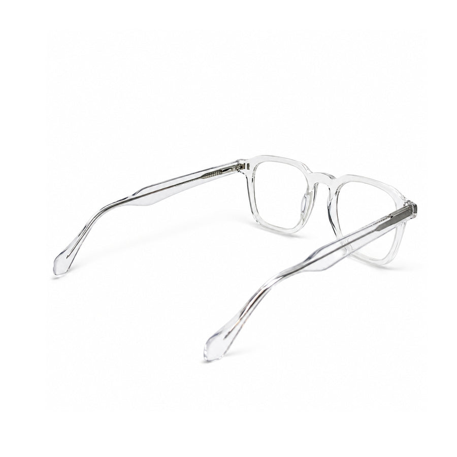 2969 Hand Made Acetate Transparent Round Optical Frame — back