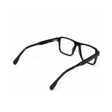 22118 Hand Made Acetate Black Tortoise Rectangle Optical Frame — back