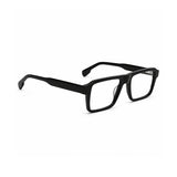 22118 Hand Made Acetate Black Rectangle Optical Frame — side