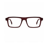 22118 Hand Made Acetate Brown Rectangle Optical Frame — front