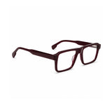 22118 Hand Made Acetate Brown Rectangle Optical Frame — side