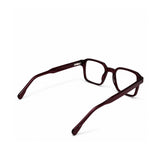 22118 Hand Made Acetate Brown Rectangle Optical Frame — back