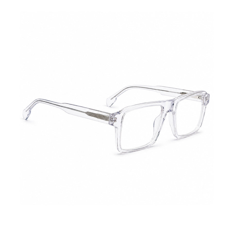 22118 Hand Made Acetate Transparent Rectangle Optical Frame — side