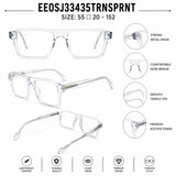 22118 Hand Made Acetate Transparent Rectangle Optical Frame — specification card