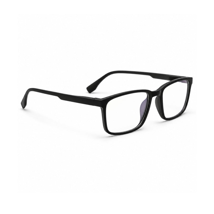 18884 VERLIN Rectangle Optical Frame in Black - opposite angle