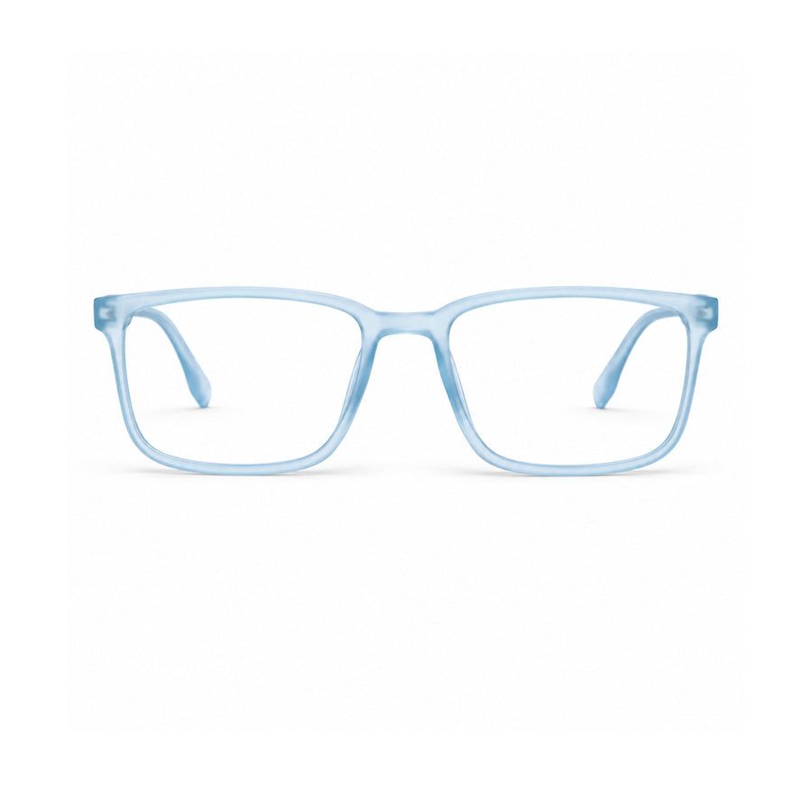 18884 VERLIN Rectangle Optical Frame in Sky Blue - front view