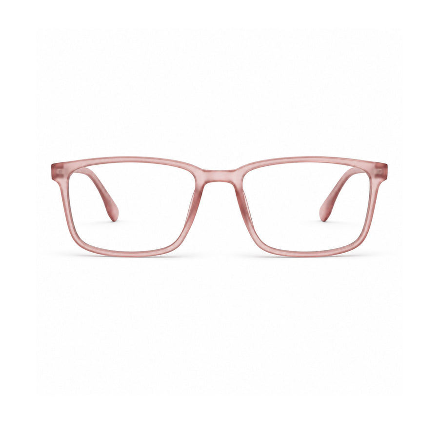 18884 VERLIN Rectangle Optical Frame in Blush Pink - front view