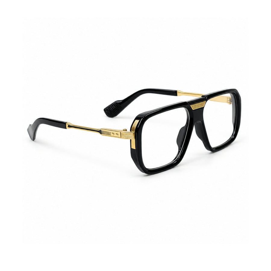 VERLIN 6067 Black Gold navigator frame, angled view