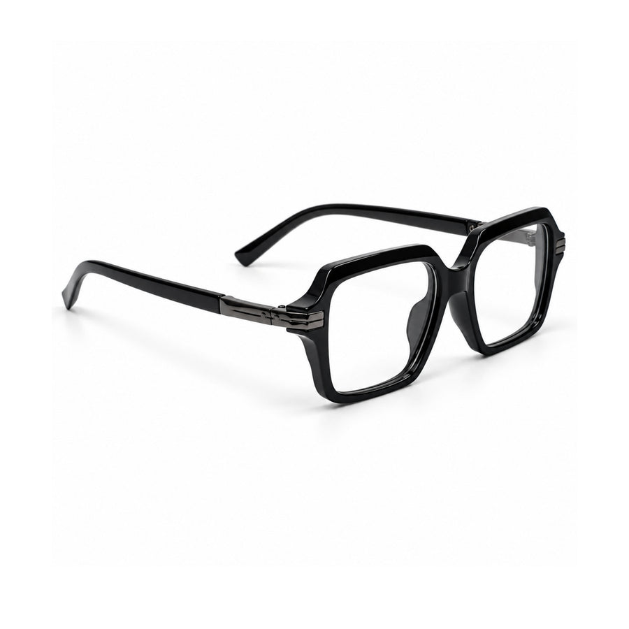 VERLIN 6115 Black square frame, angled view