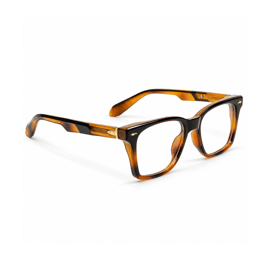 VERLIN 6204 Tortoise rectangle frame, angled view
