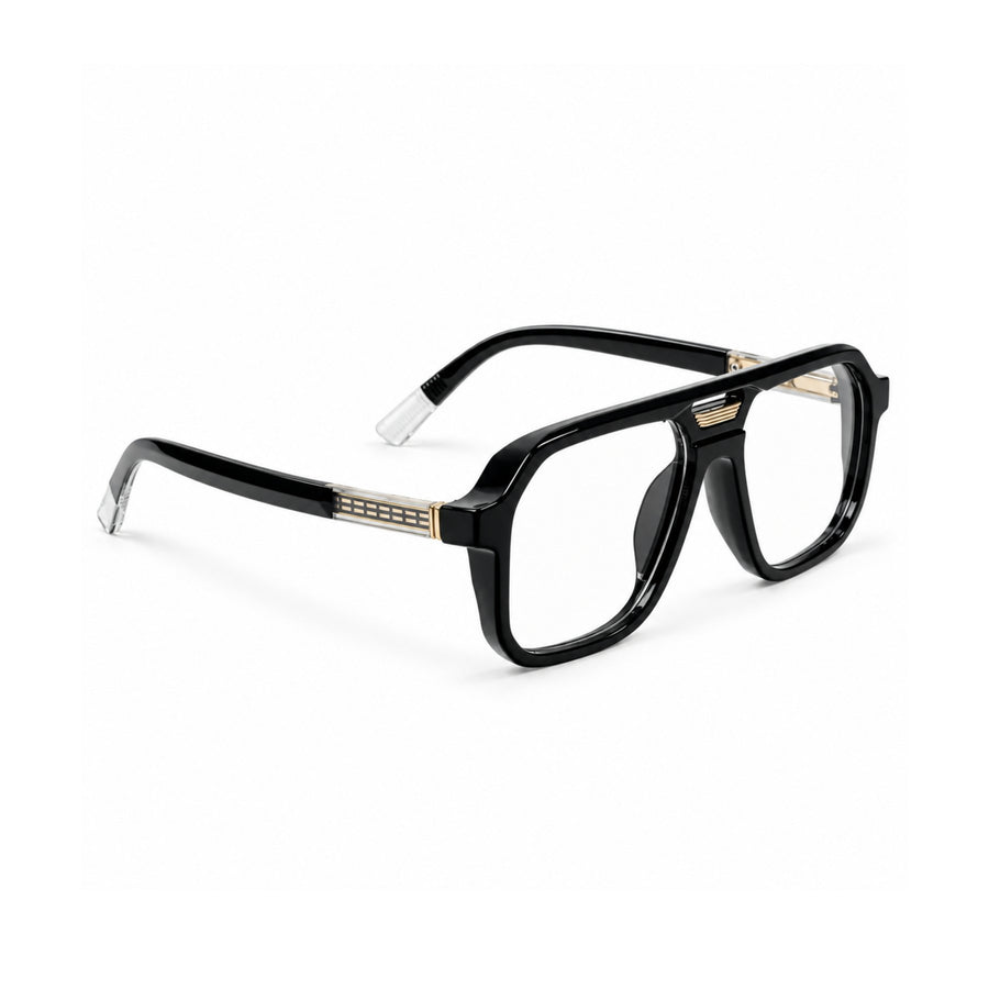 VERLIN 6240 Black Gold navigator frame, angled view