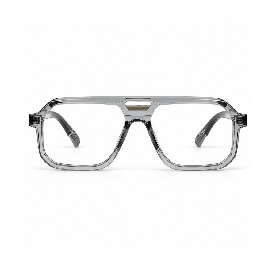 VERLIN 6240 Clear Crystal navigator optical frame, front view, 54-16-143 mm