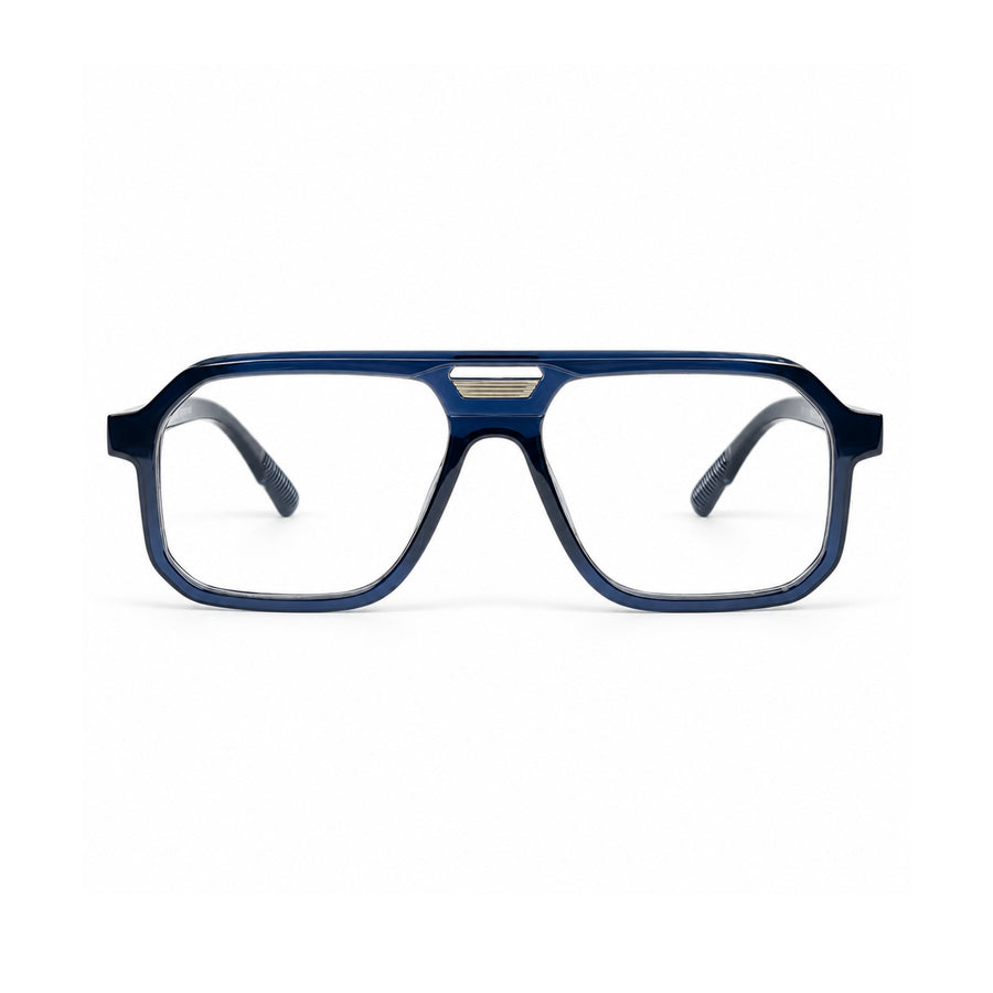 VERLIN 6240 Navy Blue navigator optical frame, front view, 54-16-143 mm