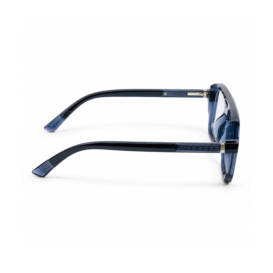 VERLIN 6240 Navy Blue navigator frame, temple and hinge detail