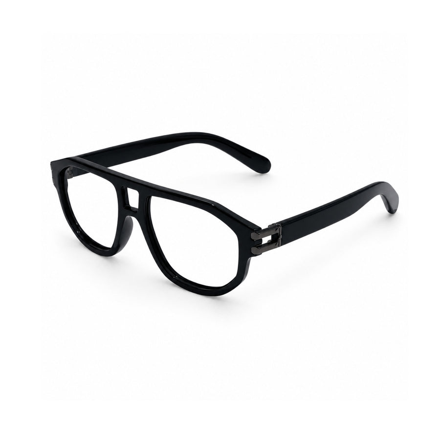 82104 VERLIN Navigator Computer Glasses in Black - three-quarter view