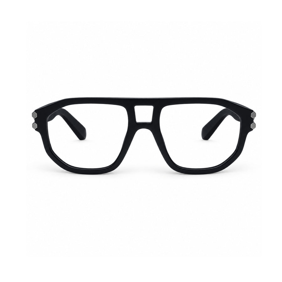 82104 VERLIN Navigator Computer Glasses in Matte Black - front view