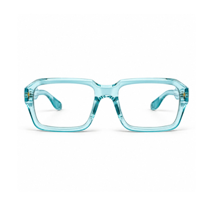 86319 VERLIN Rectangle Optical Frame in Sky Blue - front view