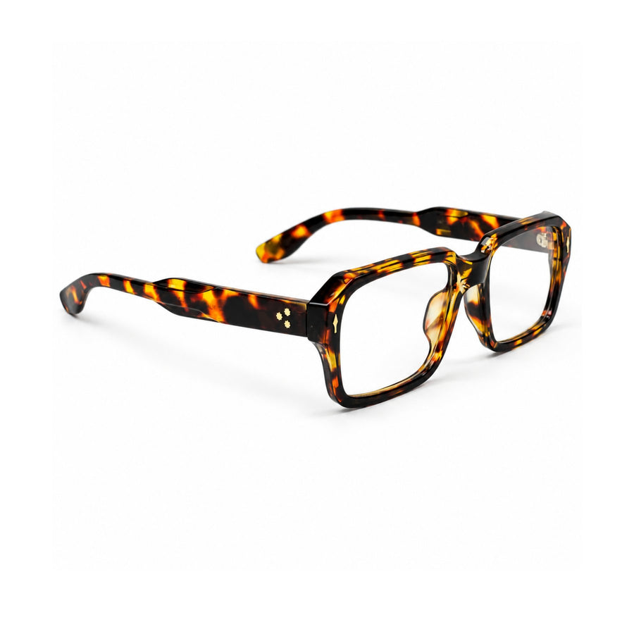 86319 VERLIN Rectangle Optical Frame in Tortoise - opposite angle