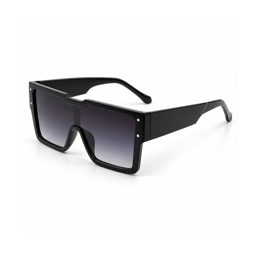 Punch Dragon VERLIN Flat Top Sunglasses in Black - angled view
