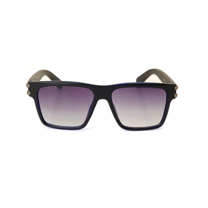 Premium Square Frame Sunglasses - Black Gradient Lens | 81207 (BLUE)