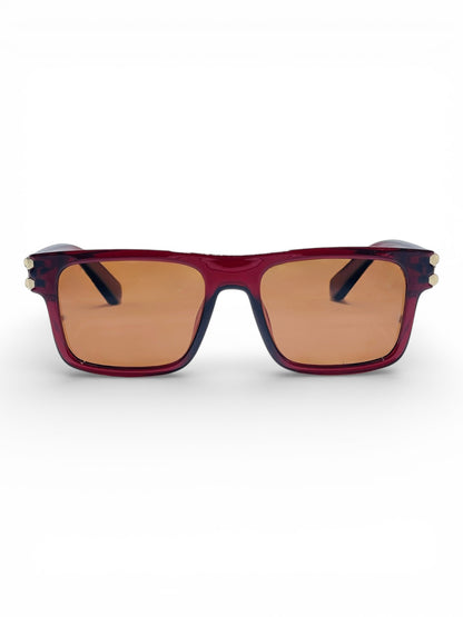 Verlin Wayfarer Sunglasses 82103 Red - Front View