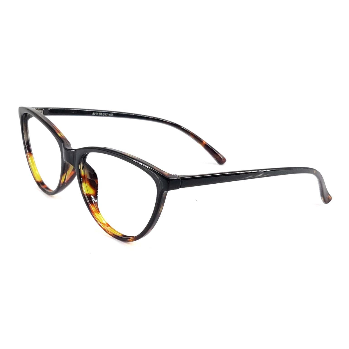 Verlin 3210 Cat-Eye Eyeglass Frame – Tiger, supplied product view 2
