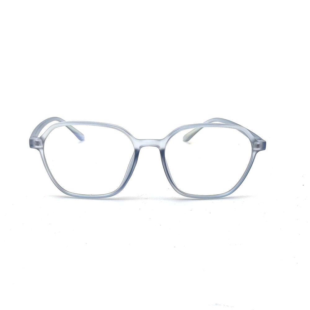 Verlin 3223 Rounded Square Eyeglass Frame – TP White