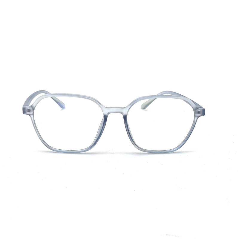 Verlin 3223 Rounded Square Eyeglass Frame – TP White, supplied product view 1