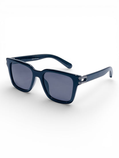 Verlin Wayfarer Sunglasses 82102 Black - Side View