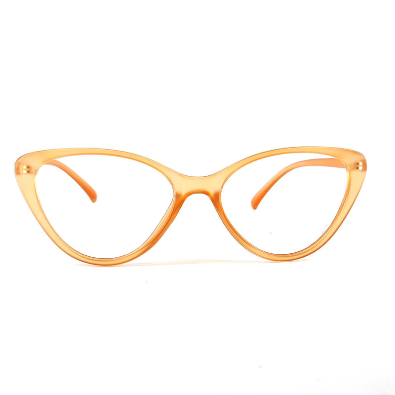 Verlin 3207 Cat-Eye Eyeglass Frame – Orange, supplied product view 1