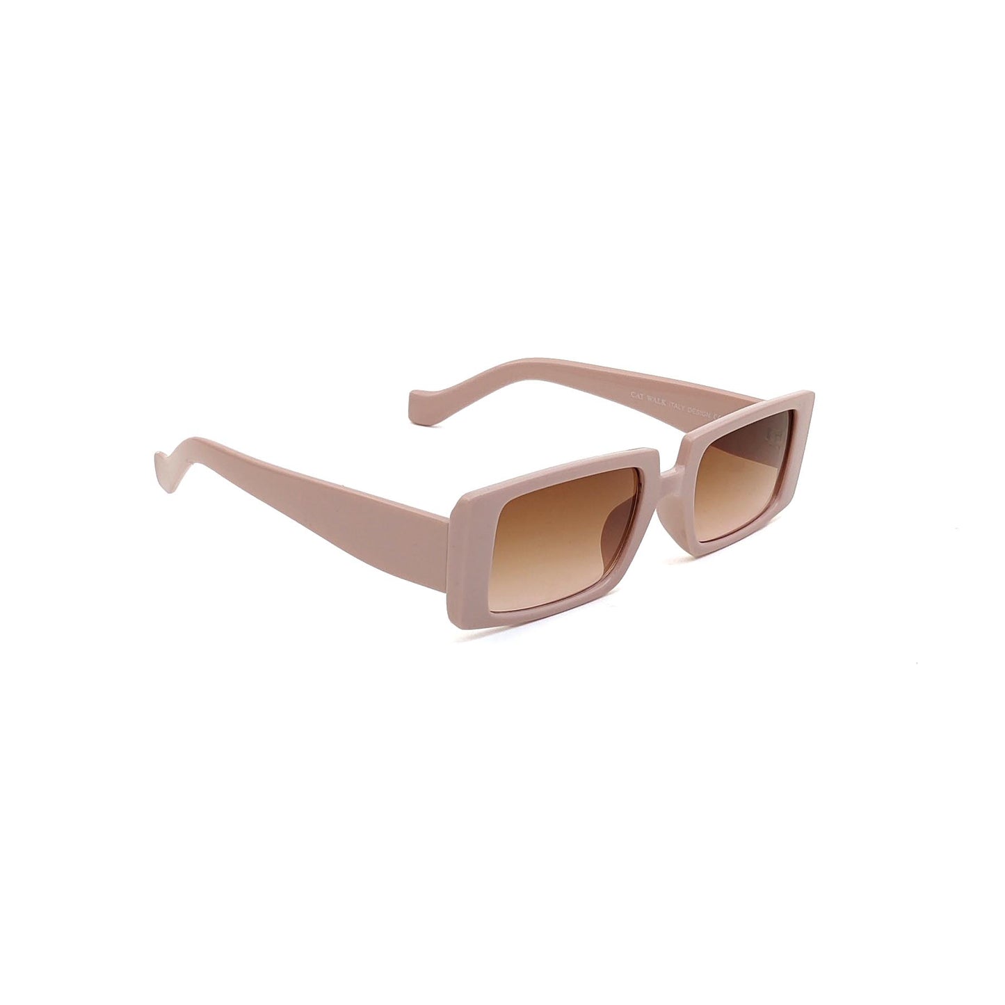 56338 Retro Rectangular Sunglasses Pink