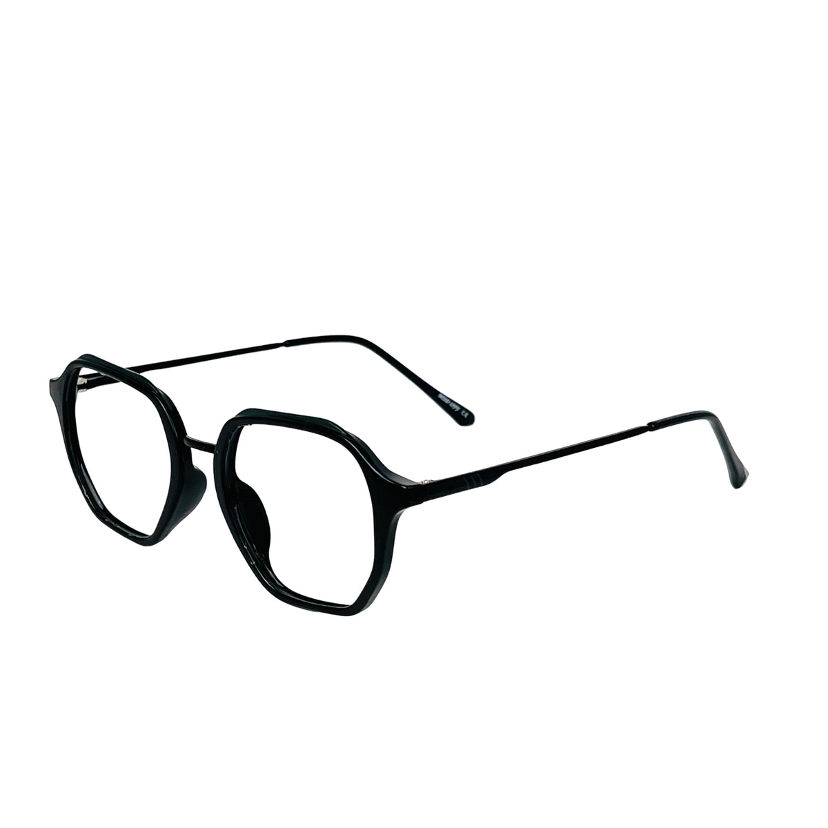 Verlin 62236 Geometric Eyeglass Frame – S Black, supplied product view 2