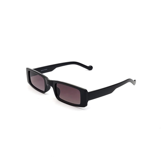 56339 Retro Rectangular Sunglasses Black