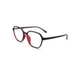 Verlin 3223 Rounded Square Eyeglass Frame – Red, supplied product view 2