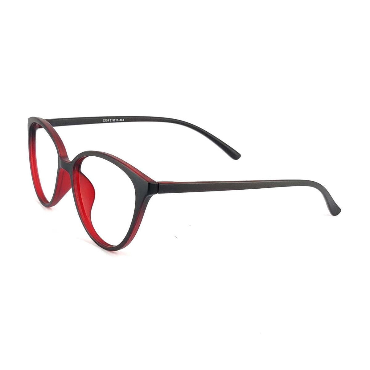 Verlin 3209 Cat-Eye Eyeglass Frame – Red, supplied product view 2