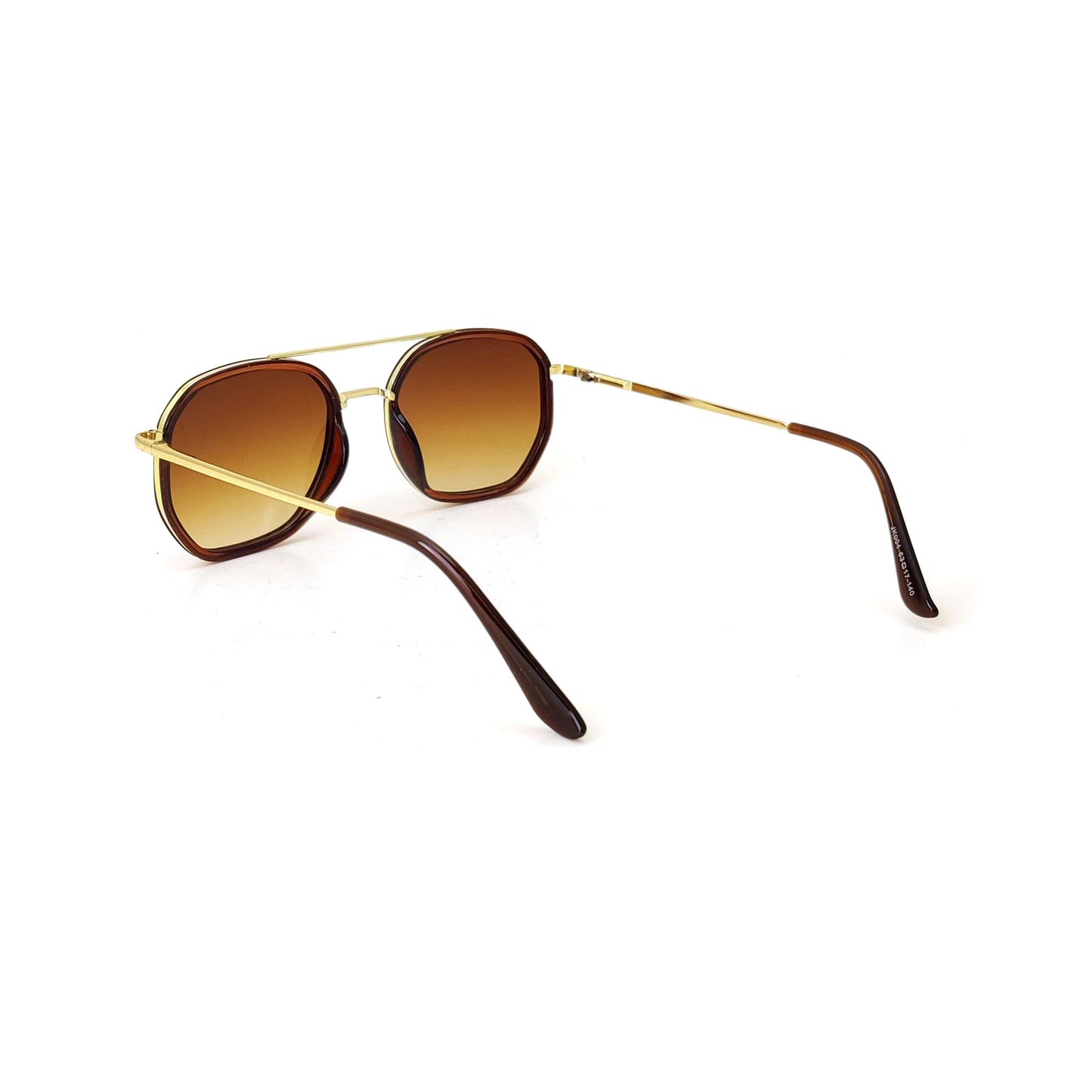 Classic Square Metal Frame Sunglasses - Brown Gradient JO4