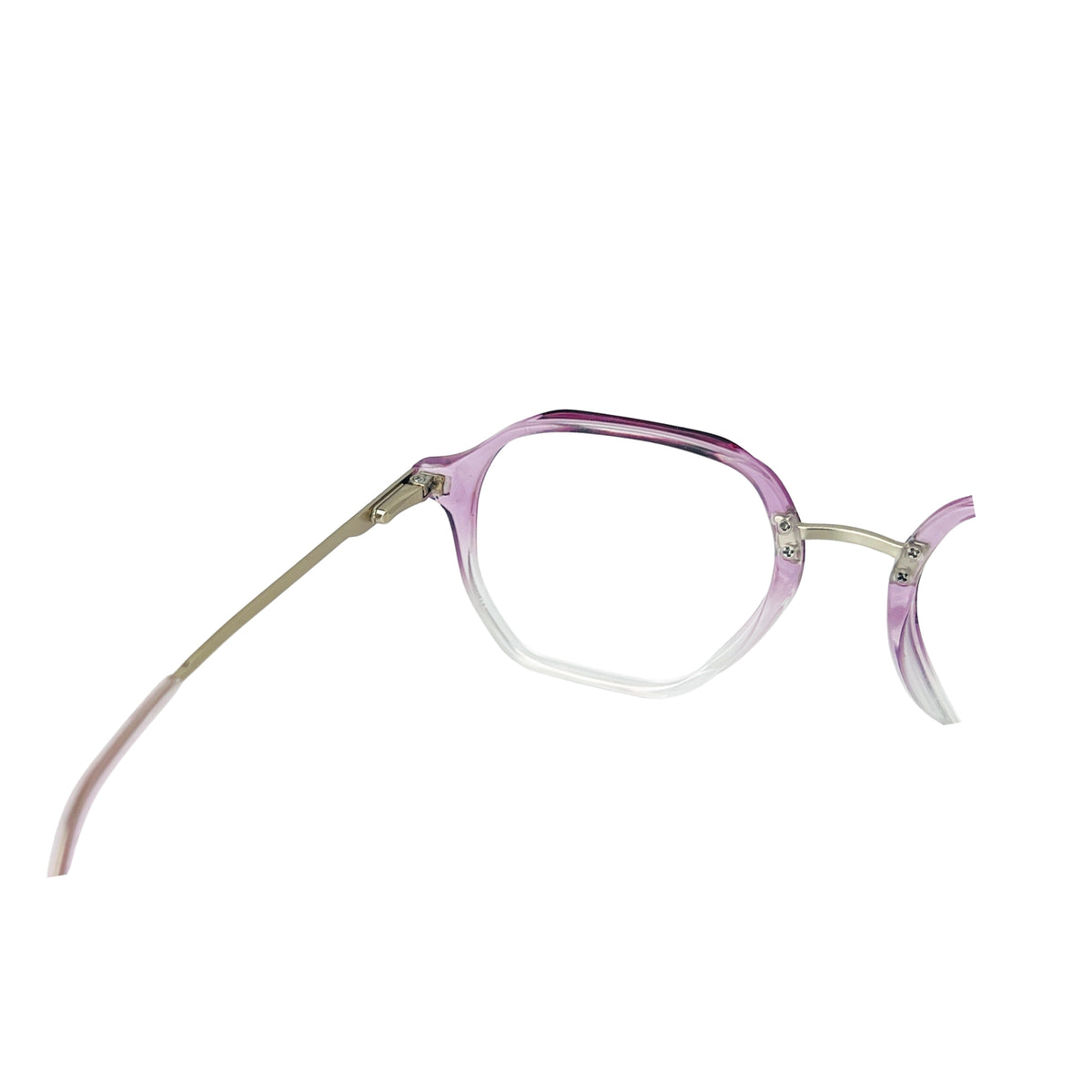 Verlin 62236 Geometric Eyeglass Frame – Gradient Pink, supplied product view 3