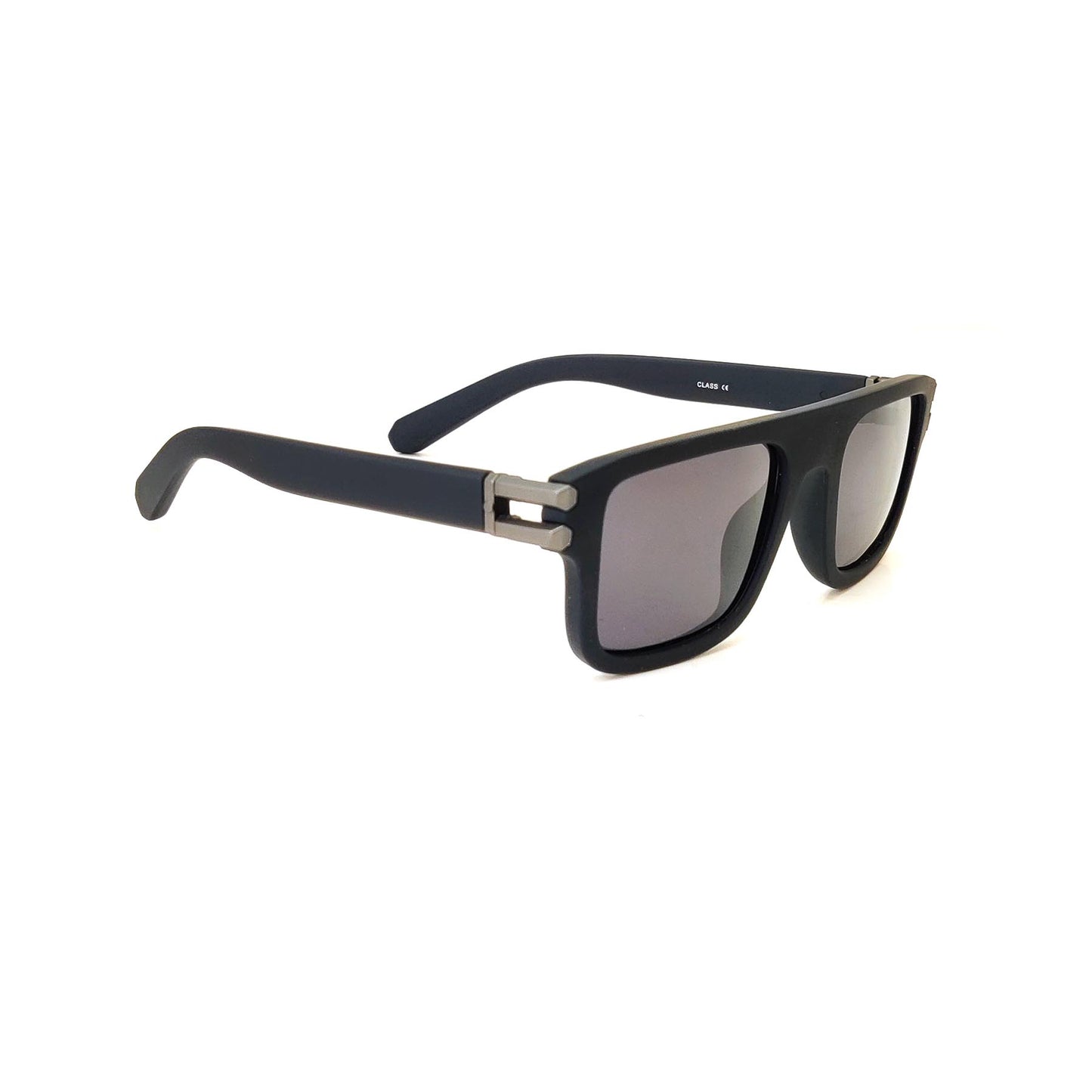 Verlin Square Polarized Sunglasses 82105 Matte Black - Top View