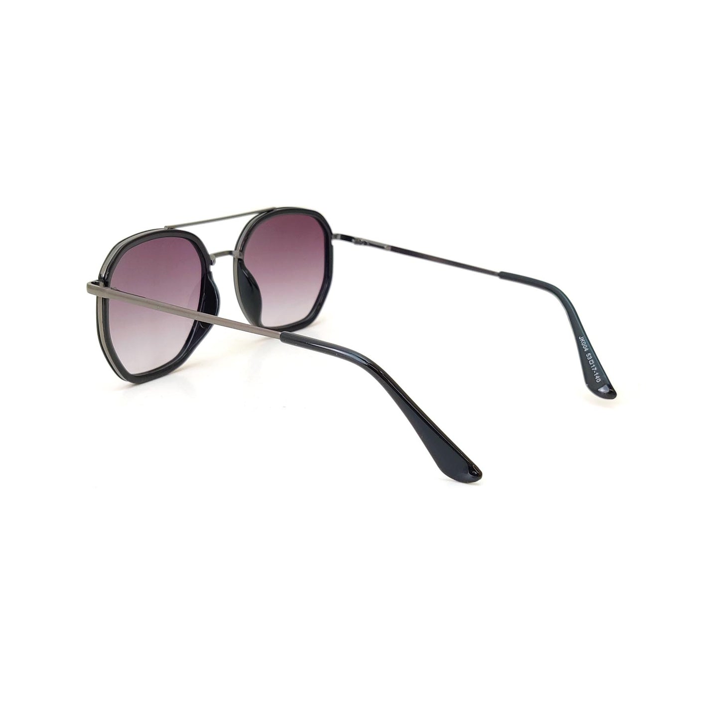 Classic Square Metal Frame Sunglasses - Matte Black JO4