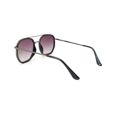 Classic Square Metal Frame Sunglasses - Matte Black JO4