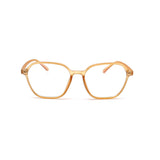 Verlin 3223 Rounded Square Eyeglass Frame – Orange, supplied product view 1