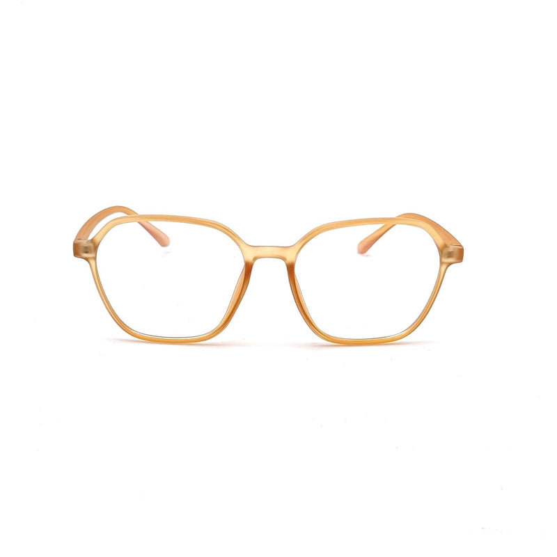 Verlin 3223 Rounded Square Eyeglass Frame – Orange, supplied product view 1
