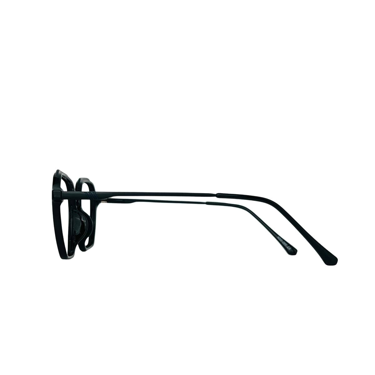 Verlin 62236 Geometric Eyeglass Frame – S Black, supplied product view 4