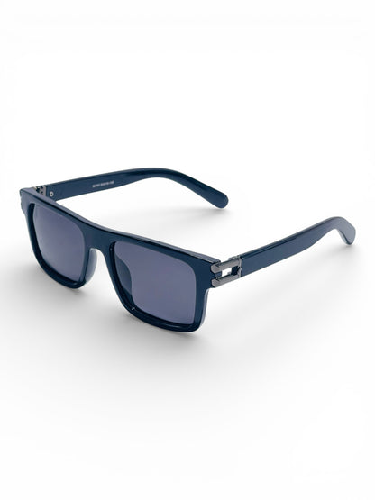 Verlin Wayfarer Sunglasses 82103 Black - Side View