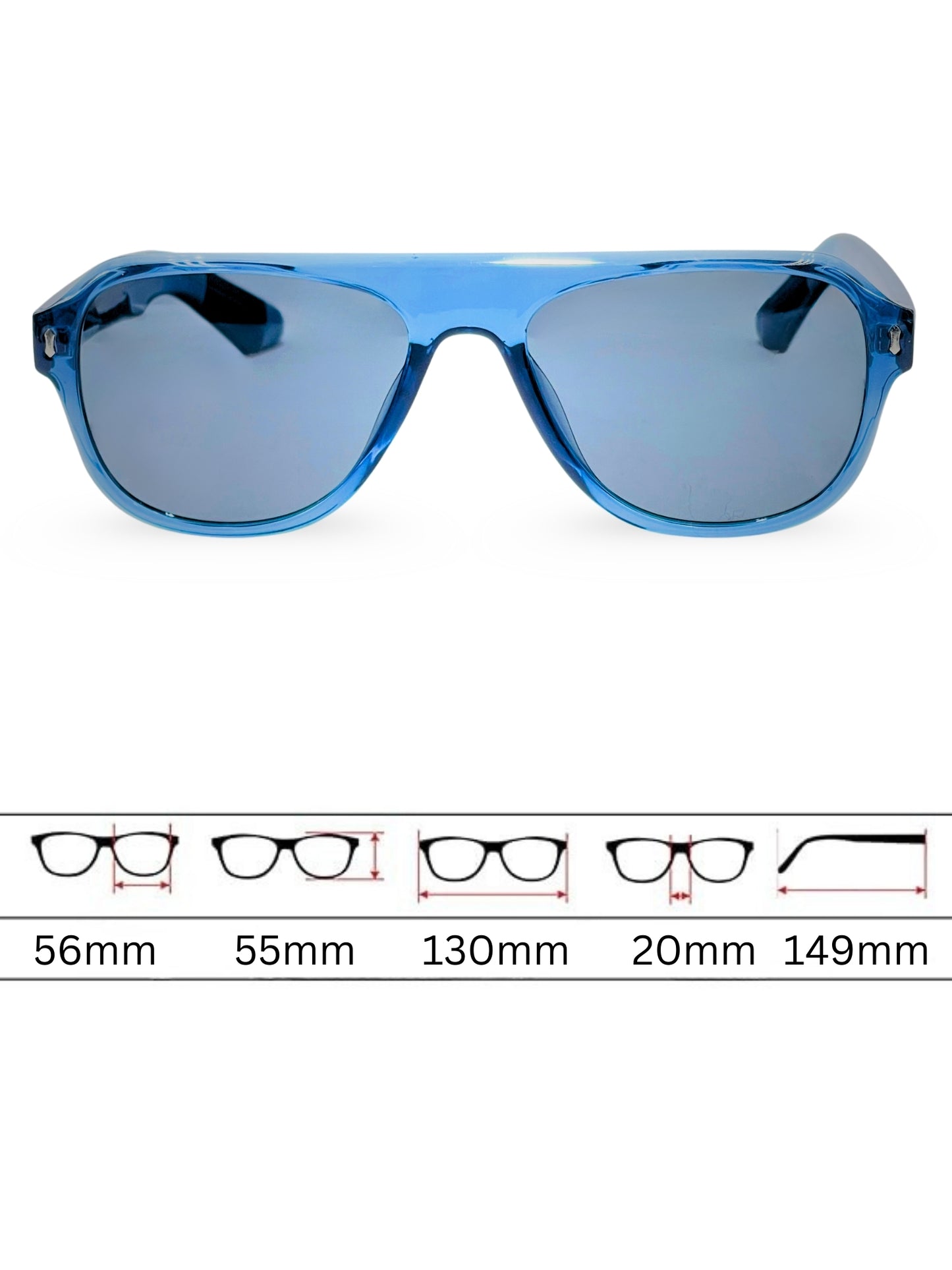 Sunglasses 8801 - Sky Blue