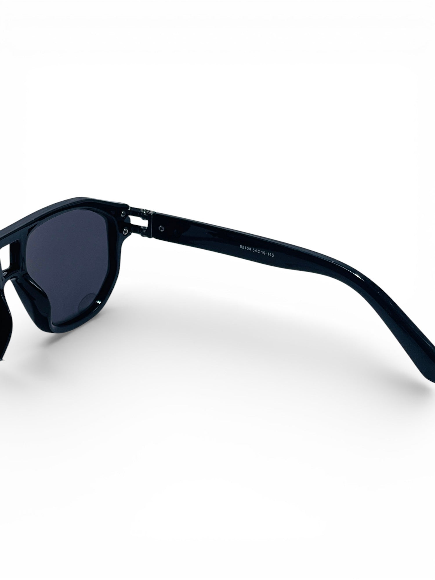 Verlin Wayfarer Sunglasses 82104 Black - Top View