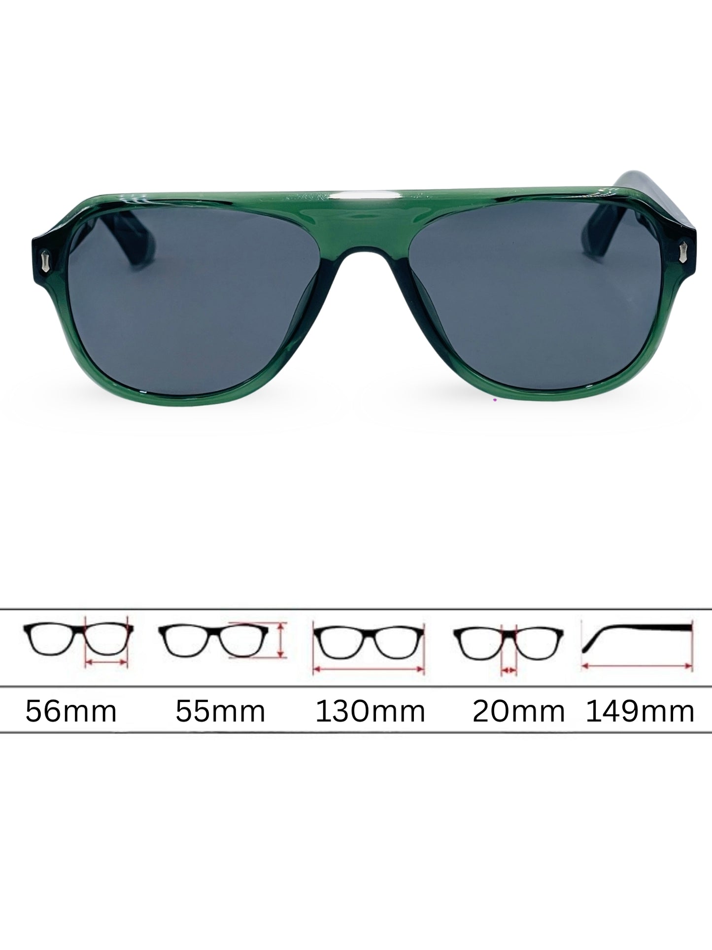 Sunglasses 8801 - Green