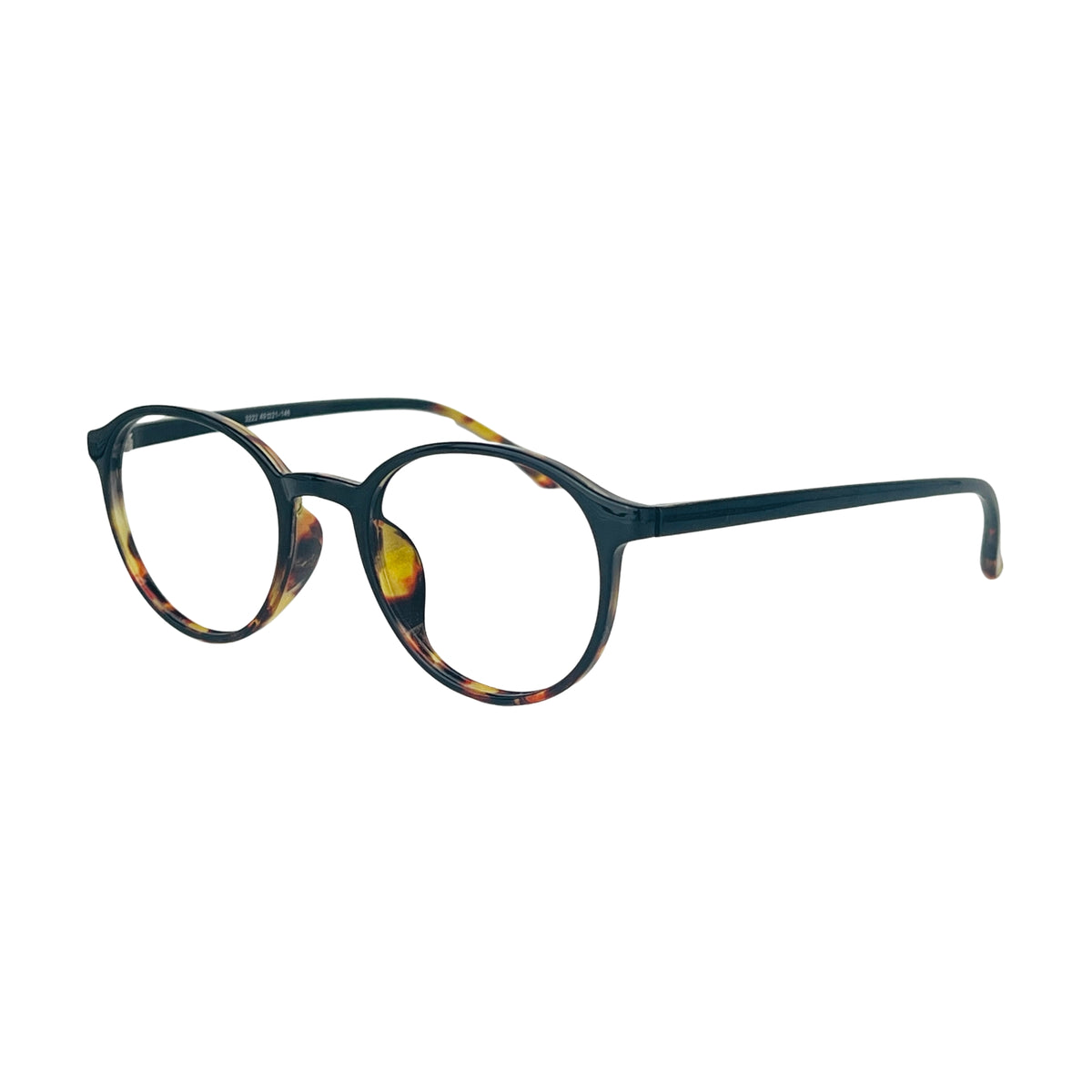 Verlin 3222 Rounded Eyeglass Frame – Tiger, supplied product view 2