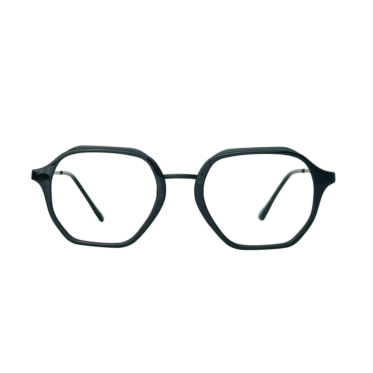 Verlin 62236 Geometric Eyeglass Frame – S Black, supplied product view 1