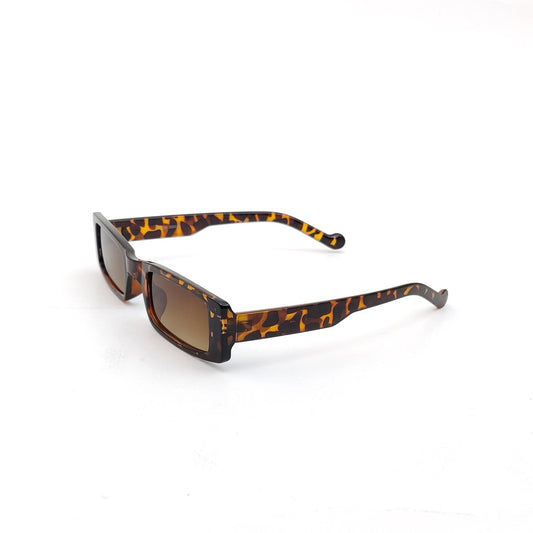 56339 Retro Rectangular Sunglasses Tiger